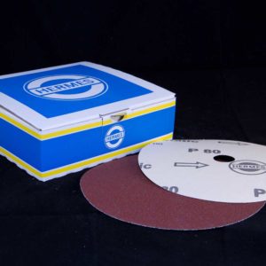7 inch - 180mm x 22mm (Velcro Backed) - Aluminium Oxide - Hermes - Sanding Discs